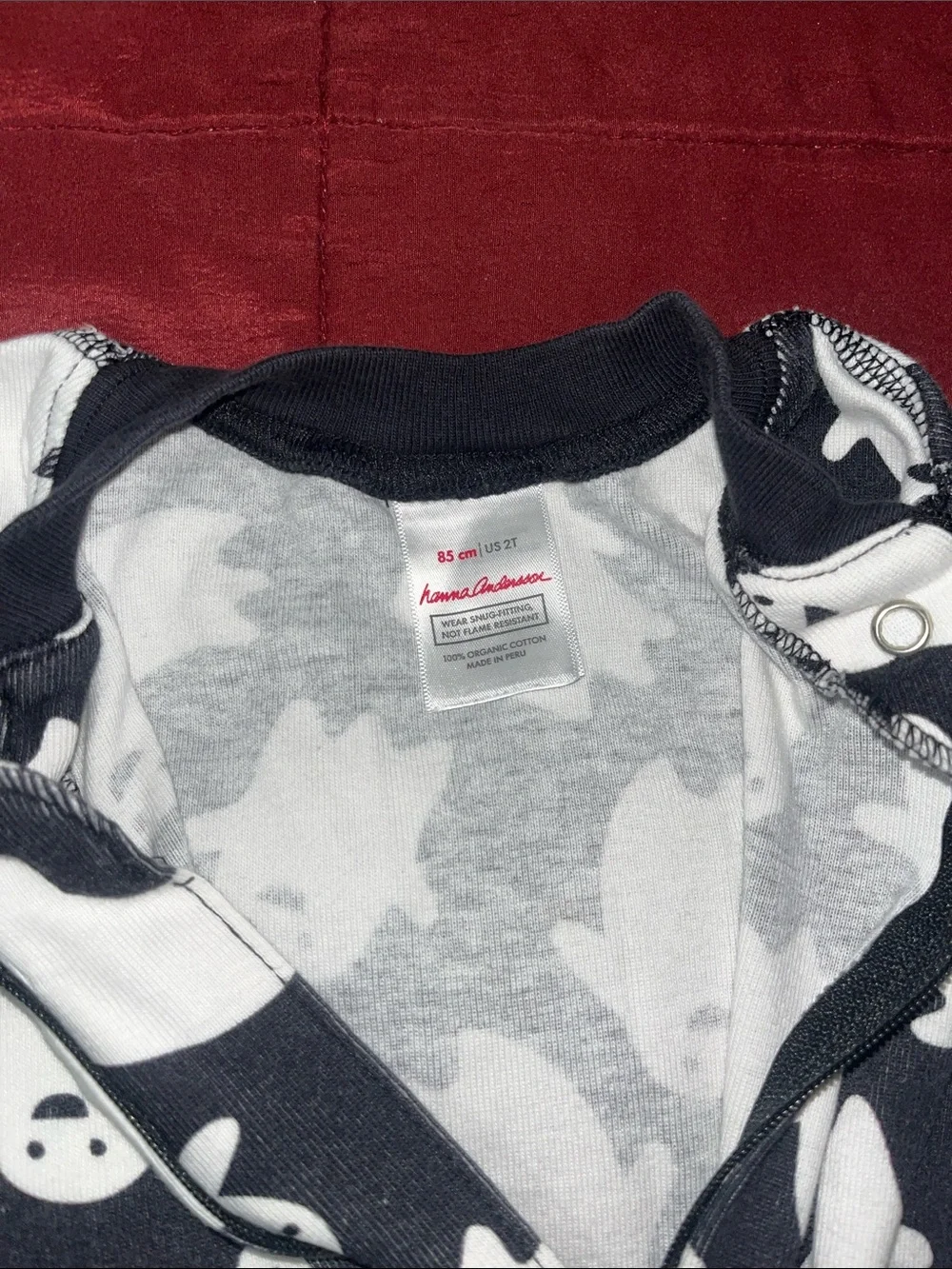 Hanna Andersson 2t Halloween  Ghost Print Footed Pajamas